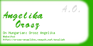 angelika orosz business card